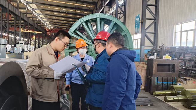 japanese customers conducted on site inspections of supporting rollers and thrust rollers 1